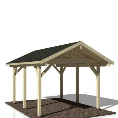 Carport Robert 11,7 M² Shingel, Obehandlad