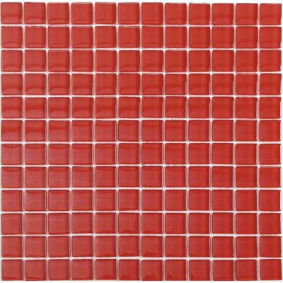 Kristallmosaik Arredo Blank Röd 2,3x2,3 Röd cm
