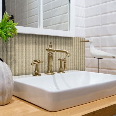 Kristallmosaik Arredo Blank Beige 2,3x2,3 cm