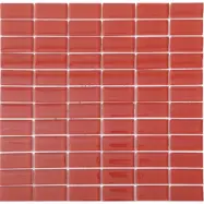Kristallmosaik Arredo Blank 23x48x8 mm Röd