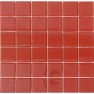 Kristallmosaik Arredo Blank 48x48x8 mm Röd