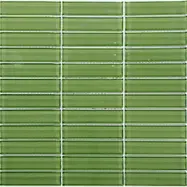Kristallmosaik Arredo Blank Grön 2,3x9,8 cm