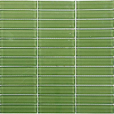 Kristallmosaik Arredo Blank Grön 2,3x9,8 cm