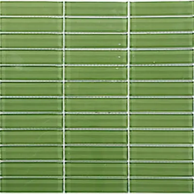 Kristallmosaik Arredo Blank Grön 2,3x9,8 cm
