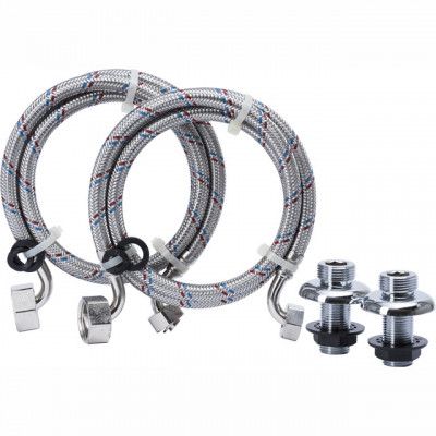 ANSLUTNINGSSATS FÖR DUSCHKABIN 150 CC1/2X3/4 SLANG 1,2M V/V | Beijerbygg Byggmaterial