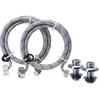 ANSLUTNINGSSATS FÖR DUSCHKABIN 150 CC1/2X3/4 SLANG 1,2M V/V | Beijerbygg Byggmaterial