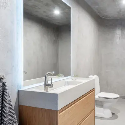 Badrumsspegel 100x120cm | Anti-fog | LED-belysning