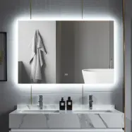 Badrumsspegel 120x80cm | LED-belysning& anti-fog