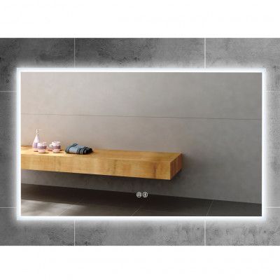 Badrumsspegel 160x120cm | Anti-fog | LED-belysning