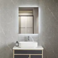 Badrumsspegel 80x120cm | LED-lyse& anti-fog | Rektangulär