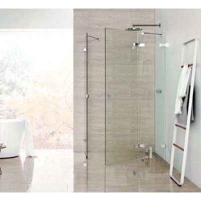 Dansani Dusch Air 1403 Dörr med Sidoglas och Fast Vägg 140x90 Vänsterhängd