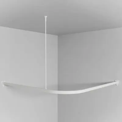 Draperistång Svedbergs Vinkel 90x90 cm Vit