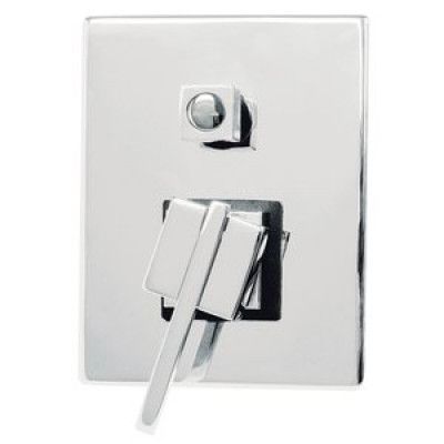 Cubic Infälld duschblandare med omkastare - Krom