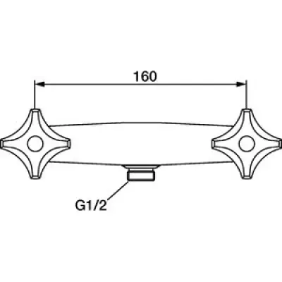 FM Mattsson Duschblandare Krom