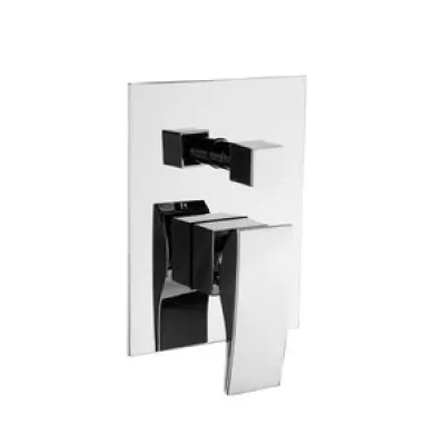 Minimal Infälld duschblandare med omkastare - Krom