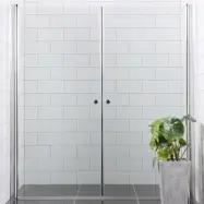 Duschdörr Bathlife Mångsidig Rak Dörr + Rak Dörr Mellan Vägg