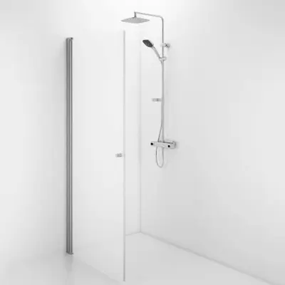 Duschdörr Contura Shower Space Rak SPNF med Knopp