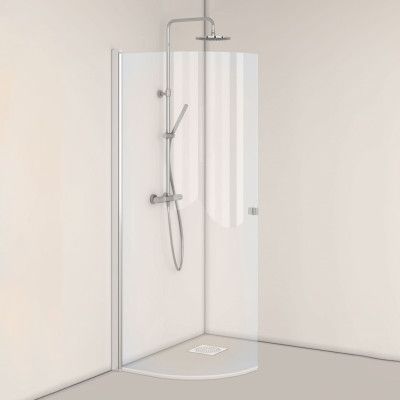 Duschdörr Hafa Igloo Pro J-DOOR 80 Klarglas