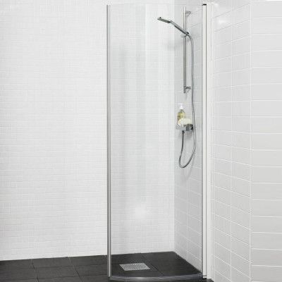 Duschdörr Hafa Original Round 500 Krom