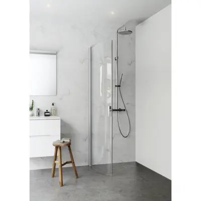 DUSCHDÖRR IGLOOPRO BEND 80 KLAR NAT | Beijerbygg Byggmaterial