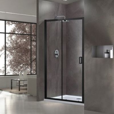 Duschdörr Industry Nisch - svart