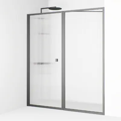 Duschdörr Macro Design Empire Swing Nisch Linjeglas