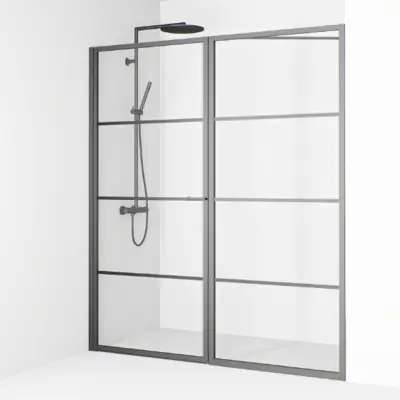 Duschdörr Macro Design Empire Swing Nisch med Spröjs