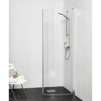 DUSCHDÖRR ORIGINAL ROUND KROM KLARGLAS 70 | Beijerbygg Byggmaterial