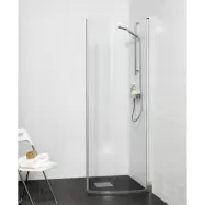 DUSCHDÖRR ORIGINAL ROUND KROM KLARGLAS 90 | Beijerbygg Byggmaterial