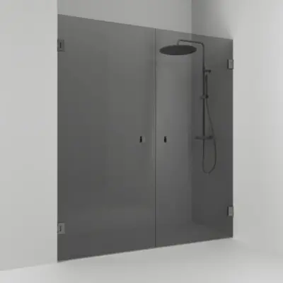 Duschdörr Svedbergs 180° Rak Dubbel