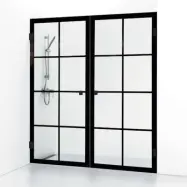 Duschdörr Svedbergs 180° Rista Rak Dubbel