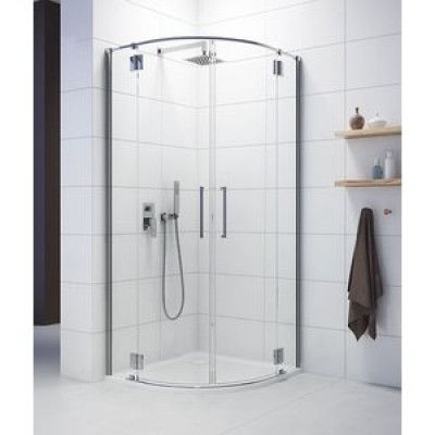 Duschhörn Halvrunt Space Line - 6 & 8 mm glas - 90x90x203 cm