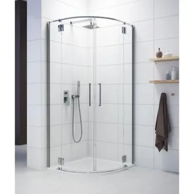 Duschhörn Halvrunt Space Line - 6 & 8 mm glas - 90x90x203 cm