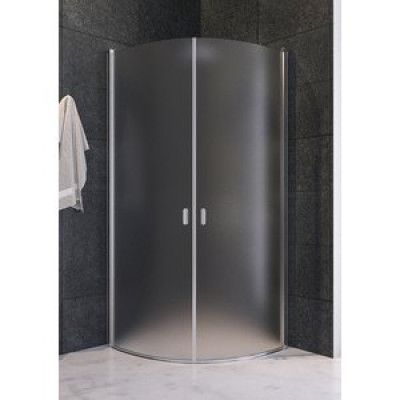 Duschhörna Etna i frostat härdat glas - 800x800x1900 mm