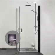 Duschpaket Hafa Duschhörn Igloo Pro med Kristallboll Clean&Shine