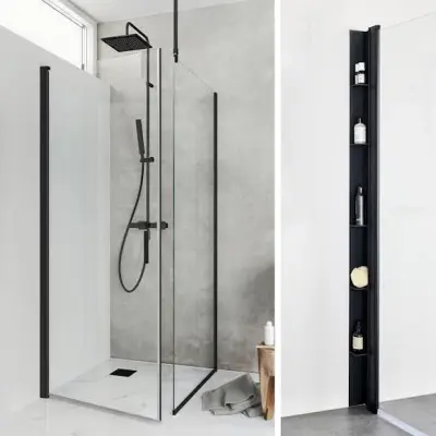 Duschpaket Hafa Duschhörn Igloo Pro ST med Duschhylla Place