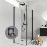 Duschpaket Hafa Duschhörn Igloo Pro ST med Kristallboll Clean&Shine