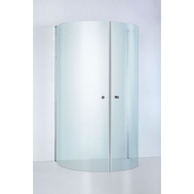 U-Dusch Duschbyggarna Round De Luxe 930X800 Klarglas