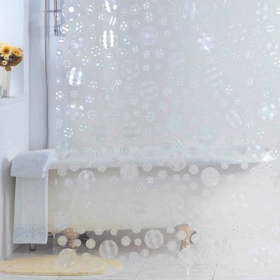 Duschdraperi Demerx Soccer Transparent 180x200 cm