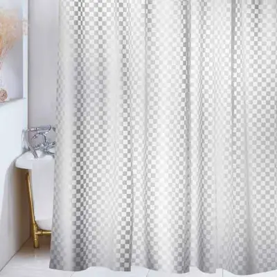 Duschdraperi Demerx Squares 180x200 cm