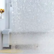 Duschdraperi Demerx Triangle Transparent 180x200 cm