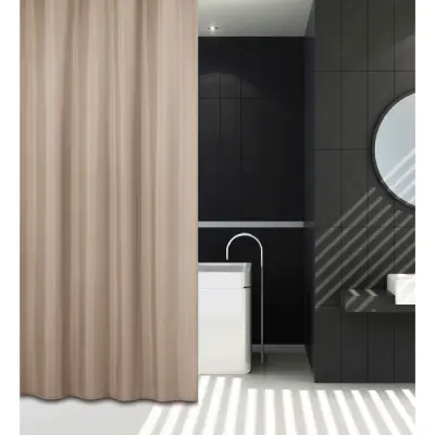 DUSCHDRAPERI PISLA BEIGE TEXTIL | Beijerbygg Byggmaterial