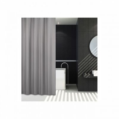 DUSCHDRAPERI PISLA GRÅ TEXTIL | Beijerbygg Byggmaterial