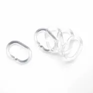 Duschdraperiringar Demerx Plast Transparent 12-pack