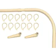 DUSCHDRAPERISTÅNG 119 L-FORM VINKEL VIT BYGGPACK 85X85CM | Beijerbygg Byggmaterial