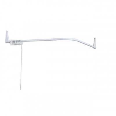 DUSCHDRAPERISTÅNG COMBI 112 U-FORM/L-FORM VIT 765X120X50MM | Beijerbygg Byggmaterial