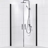 Duschhörn Alterna Lusso Black Svängd