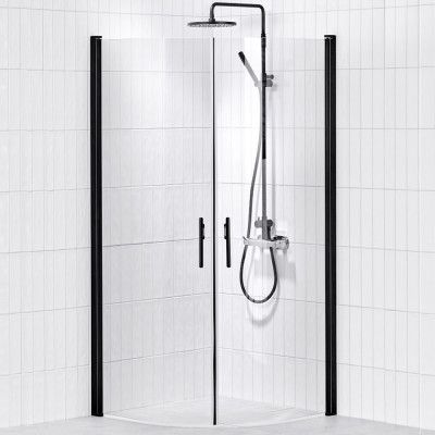 Duschhörn Alterna Lusso Black Svängd