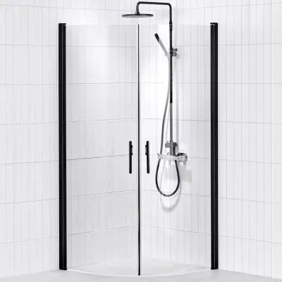 Duschhörn Alterna Lusso Black Svängd