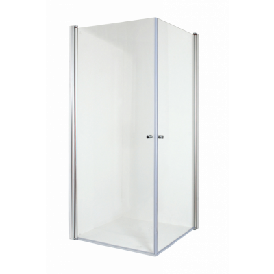 Duschhörn Arredo Emma 800 x 900 CS Rak Frostat Glas Matt Profil